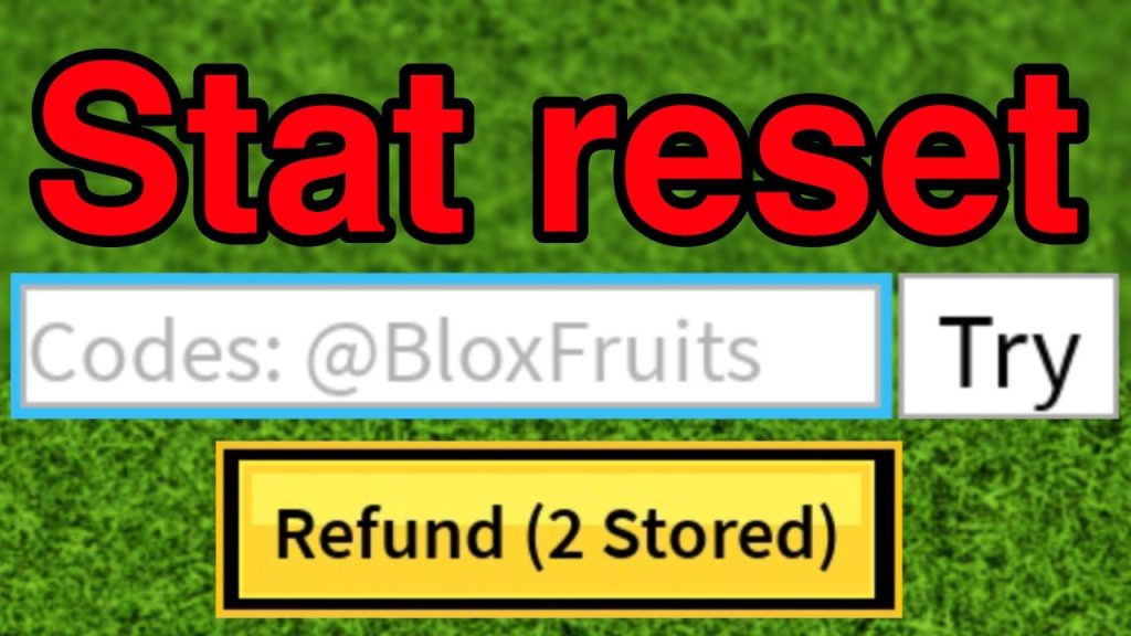 Code Blox Fruit reset stats